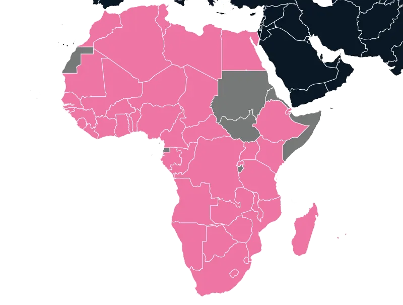 Africa map outline